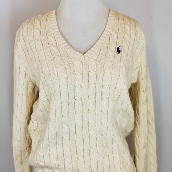Ralph Lauren Sweaters - Ralph Lauren Sport Ivory Cable Knit Sweater